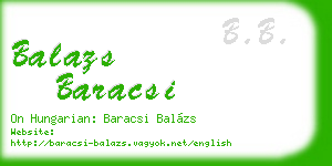 balazs baracsi business card
