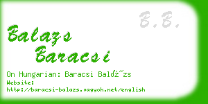 balazs baracsi business card